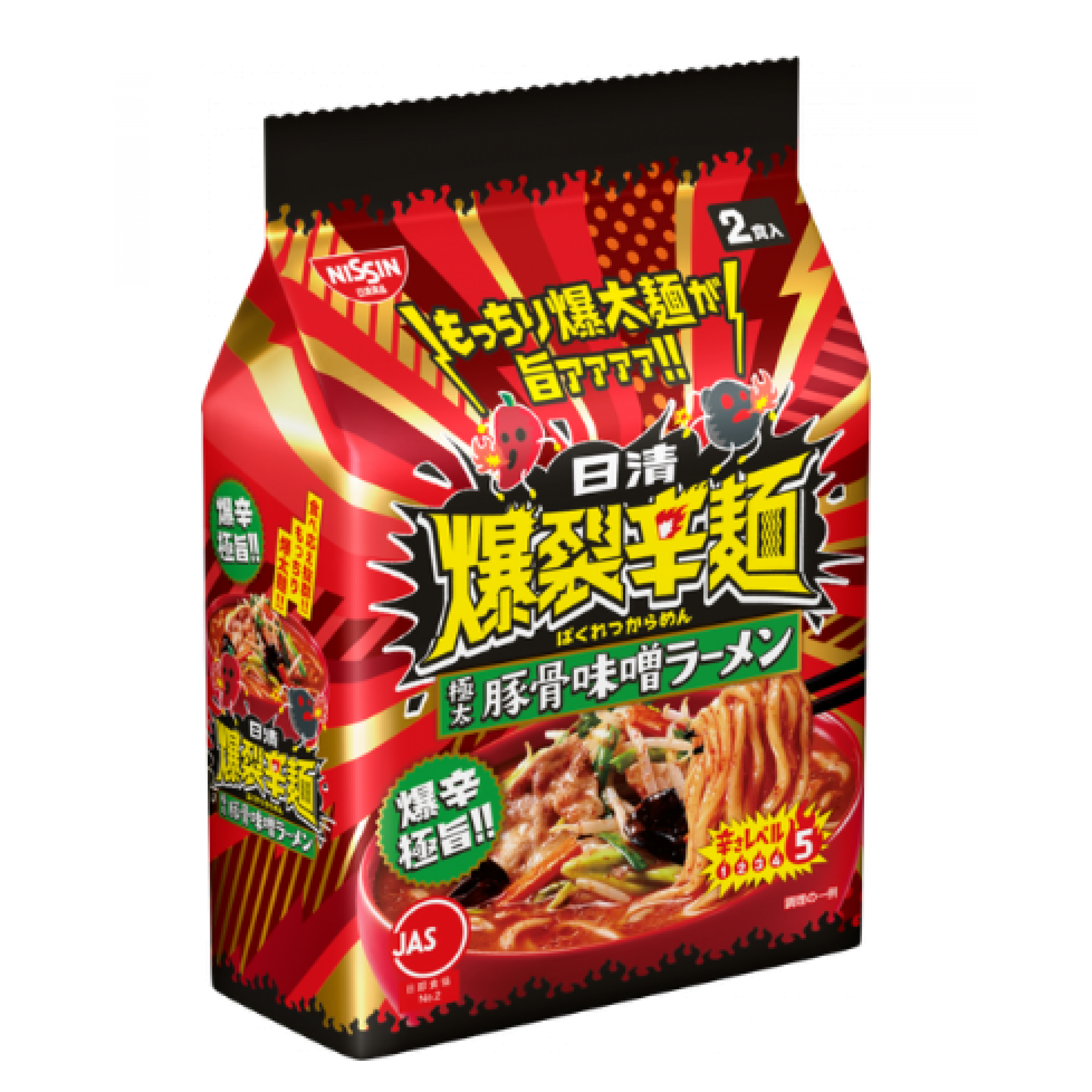 日清爆裂辛麵豚骨味噌拉麵 